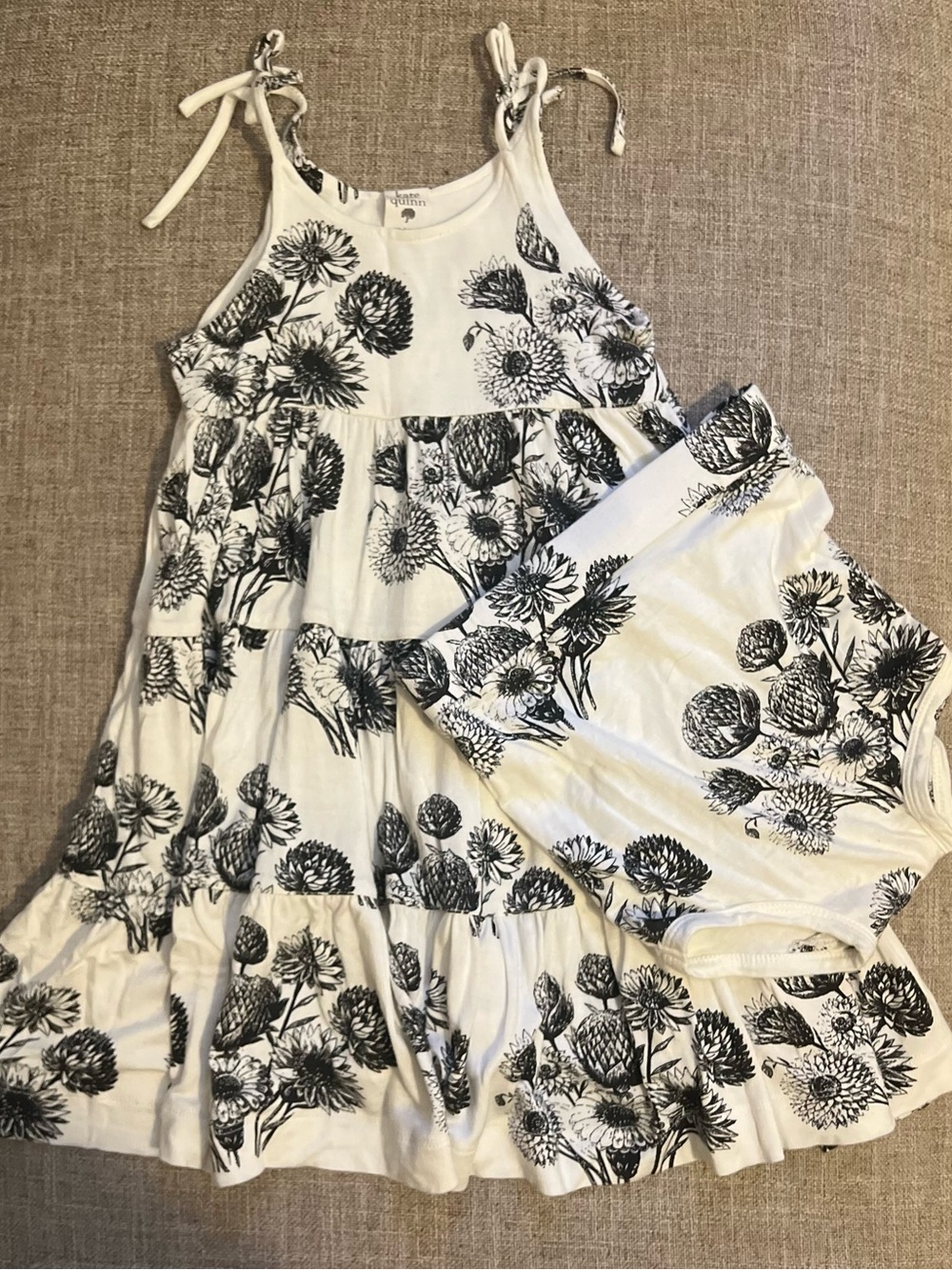 kate quinn dahlia tie strap prairie dress set